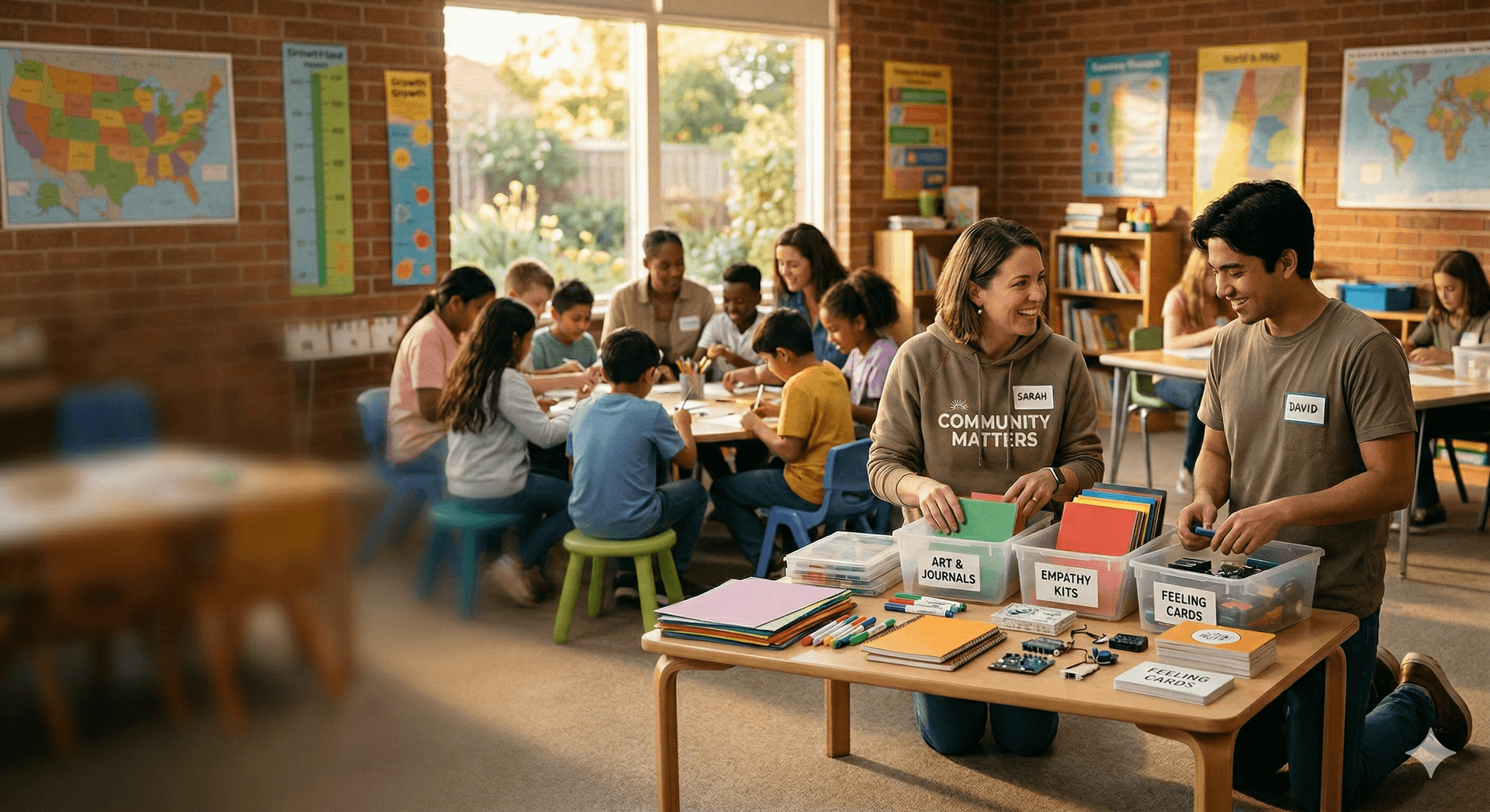 Community members gathering in support of youth wellness