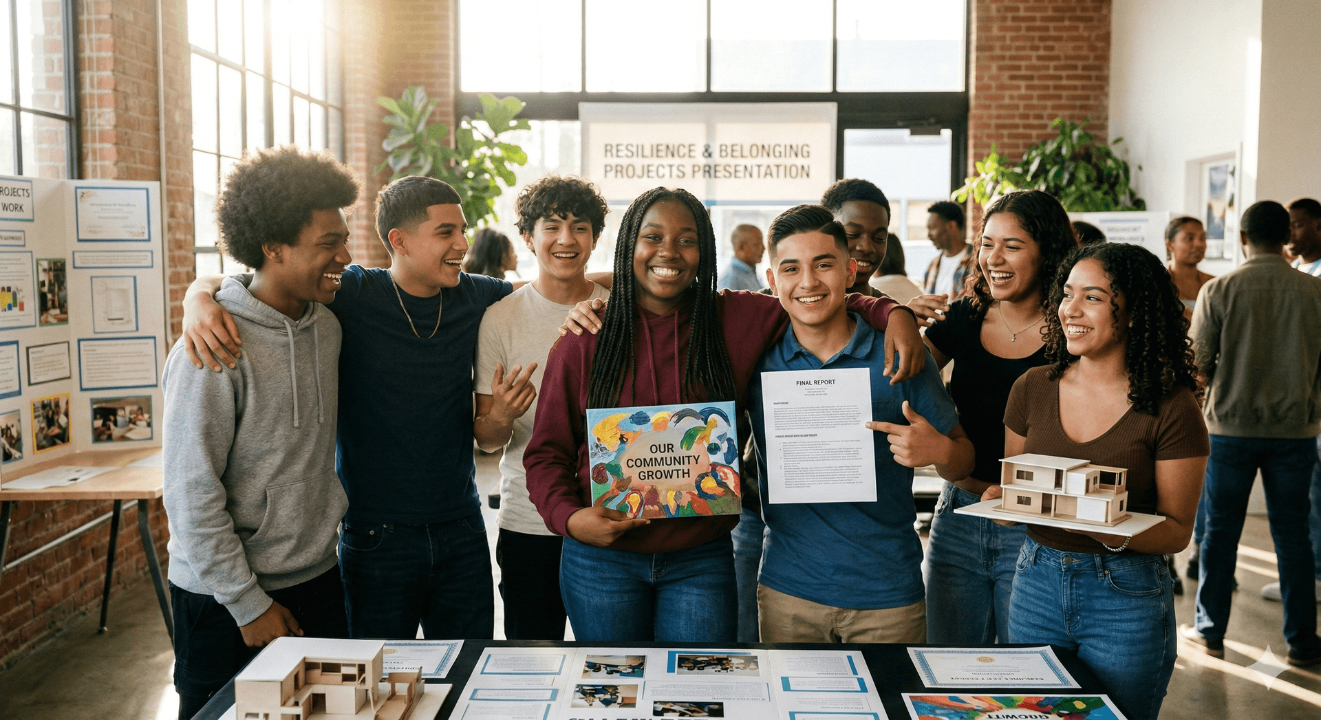 Students in an SEL circle discussion with a facilitator